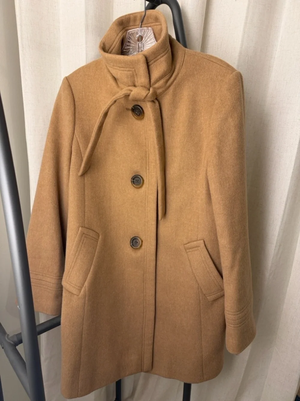 J Crew “Carrie” Wool/Cashmere Car Coat size 6 - Picture 3 of 7